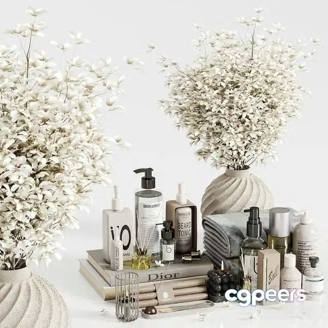 3ds Max Free – Bathroom accessories set 20