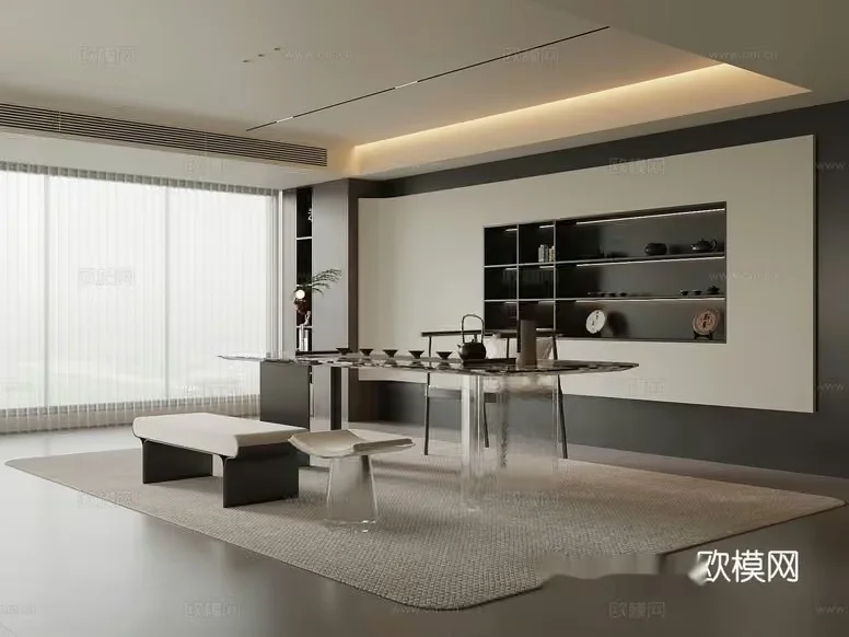 Modern Dining Room 3D Model – 15398 – VRAY Render