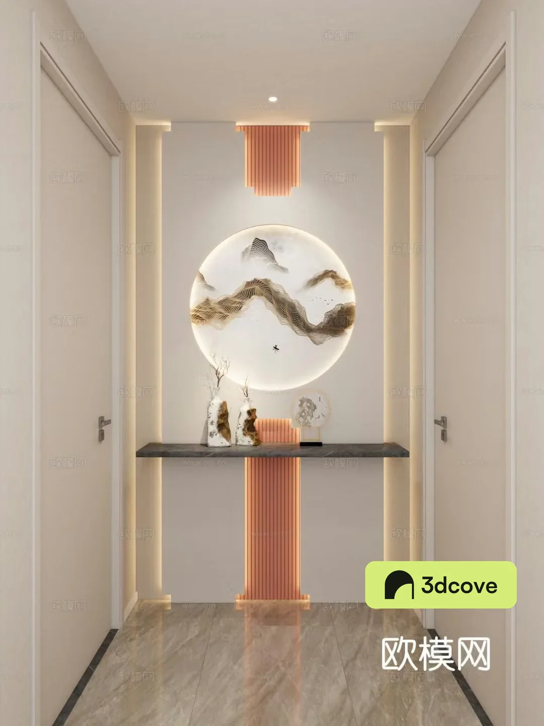 New Chinese style corridor entrance hall