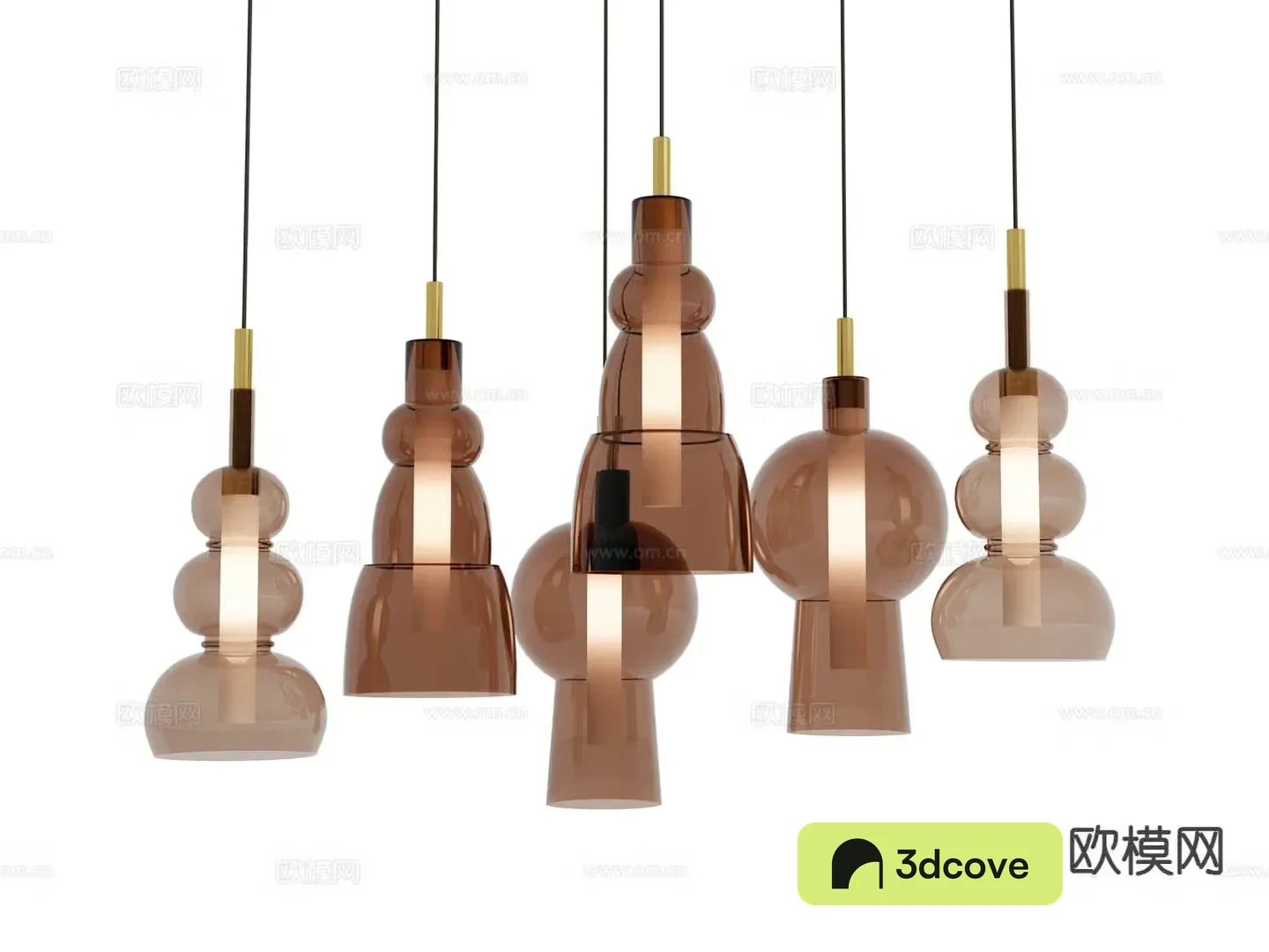 visionnaire light luxury glass chandelier