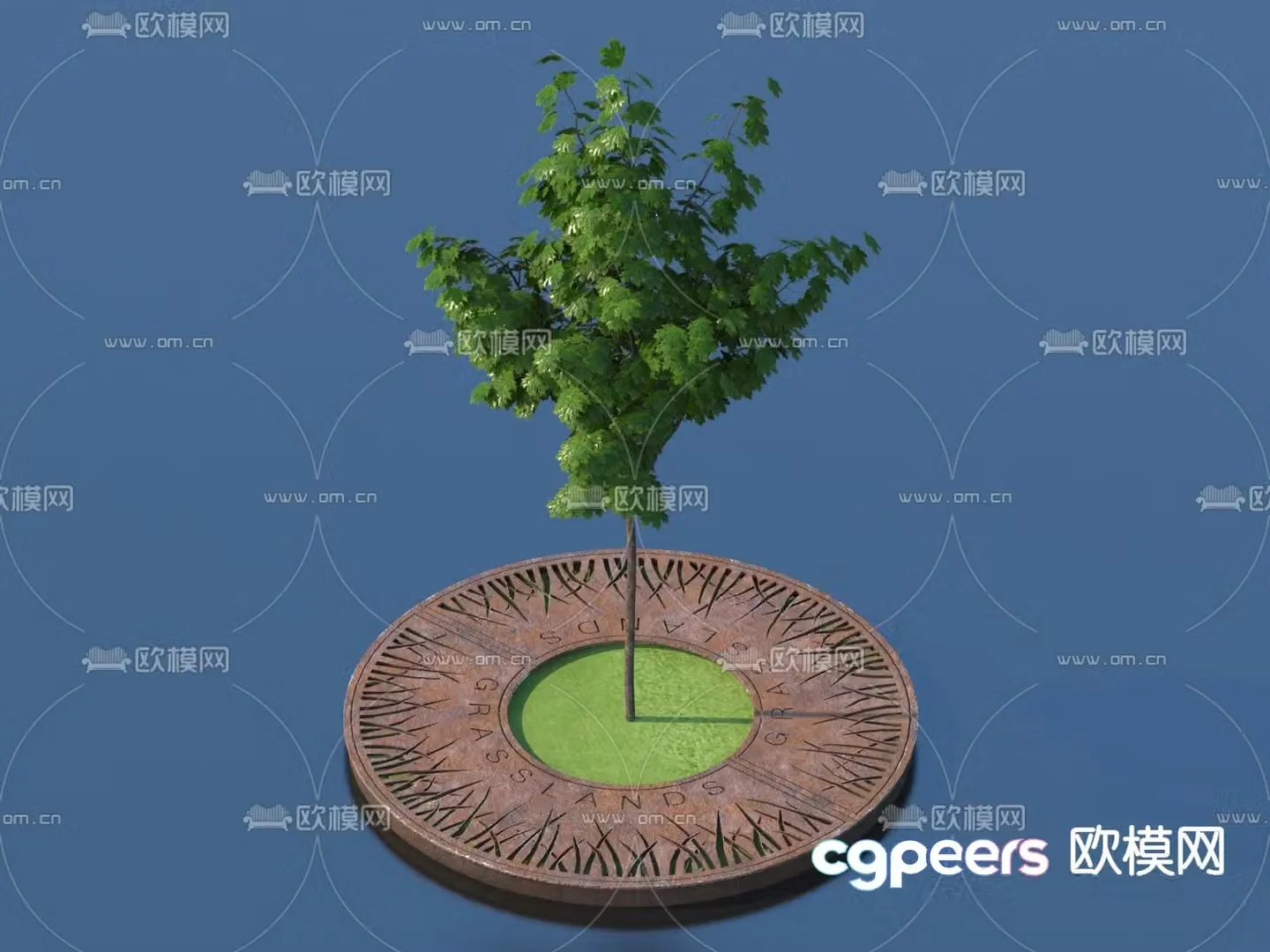 tree pool landscape tree pool 3d model