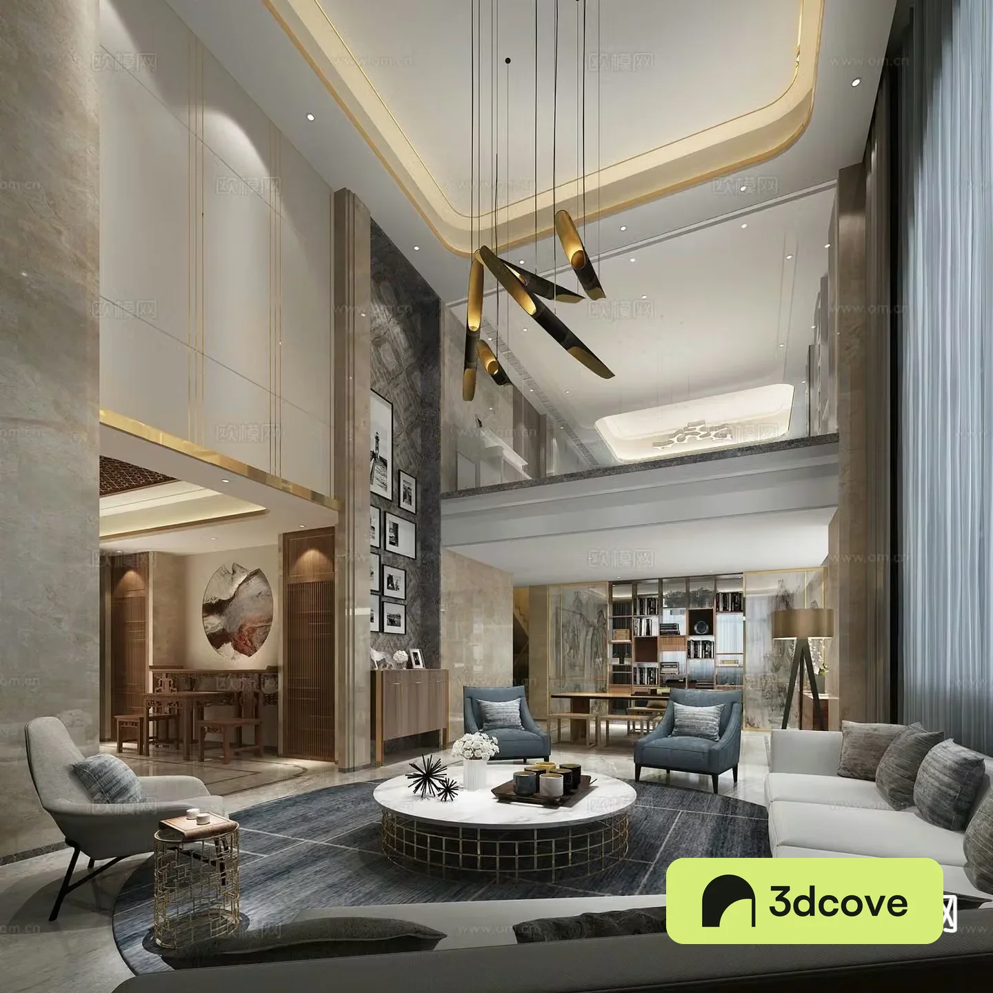 Modern villa living room