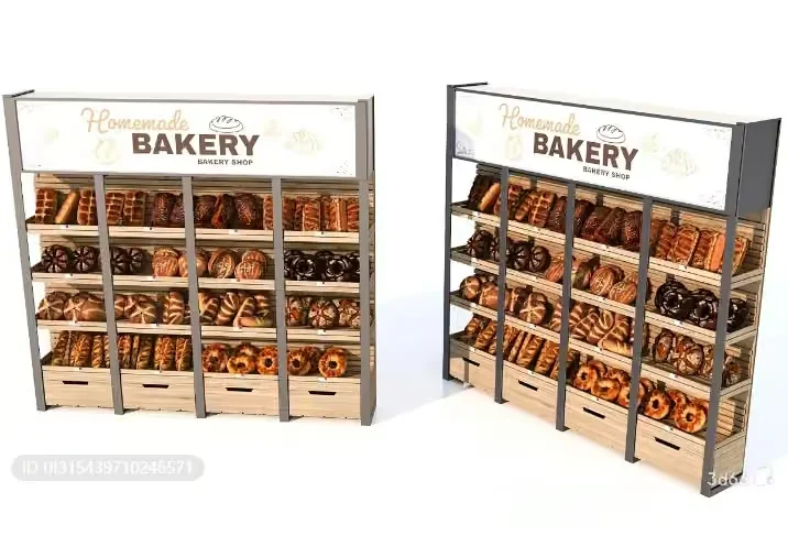 Bakery Display Shelves 3D Model – 564 – VRAY Render