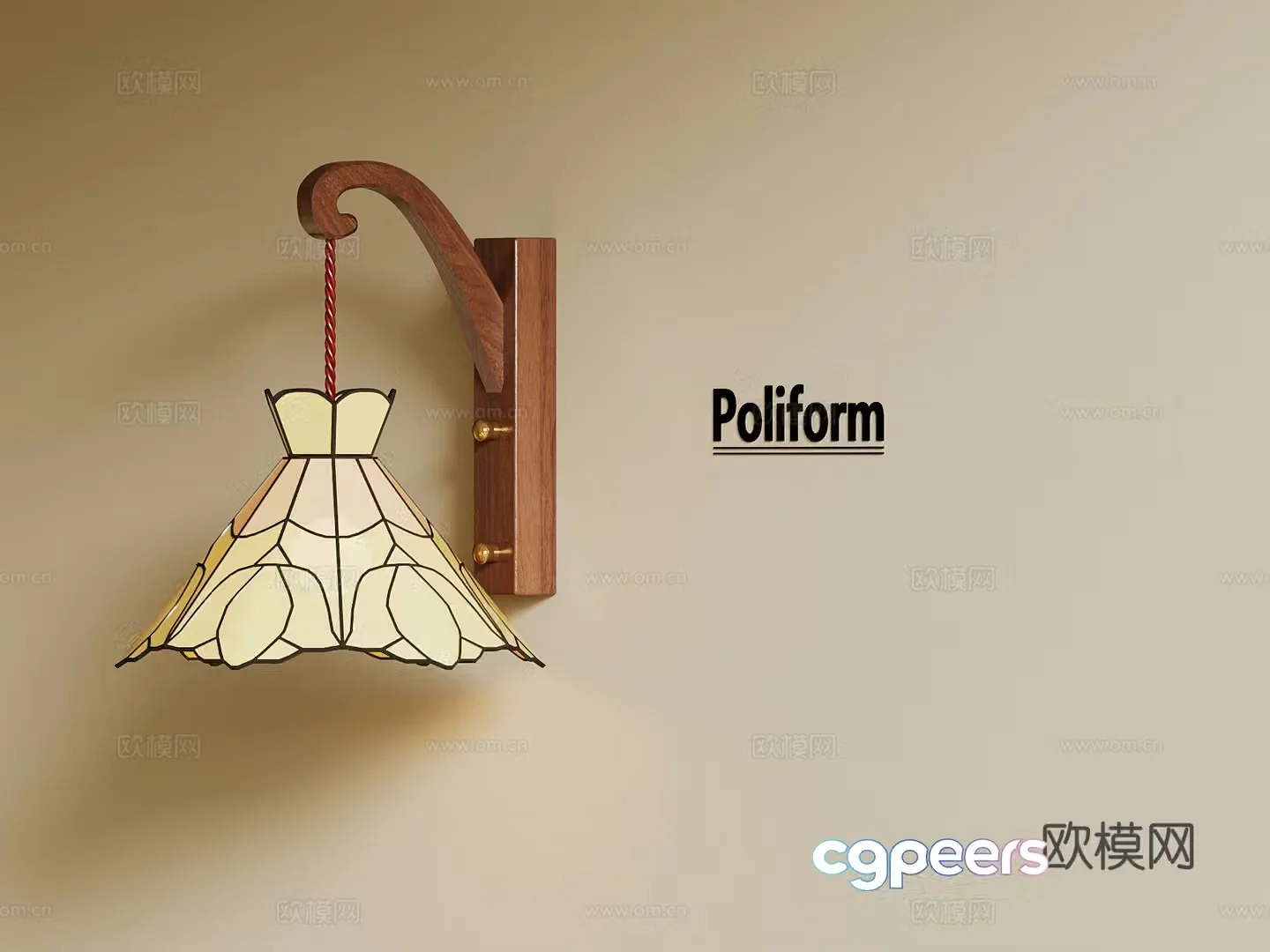 015 wall lamp modern children wall lamp 3d model