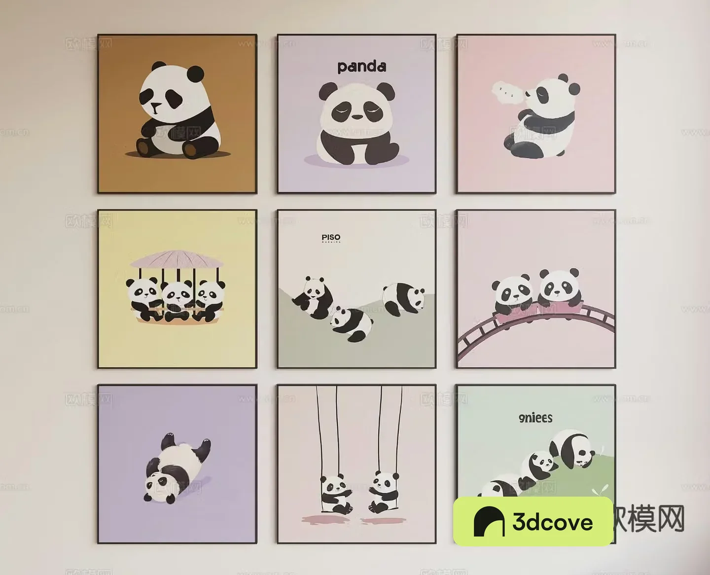 Children’s decorative painting cartoon painting hanging painting