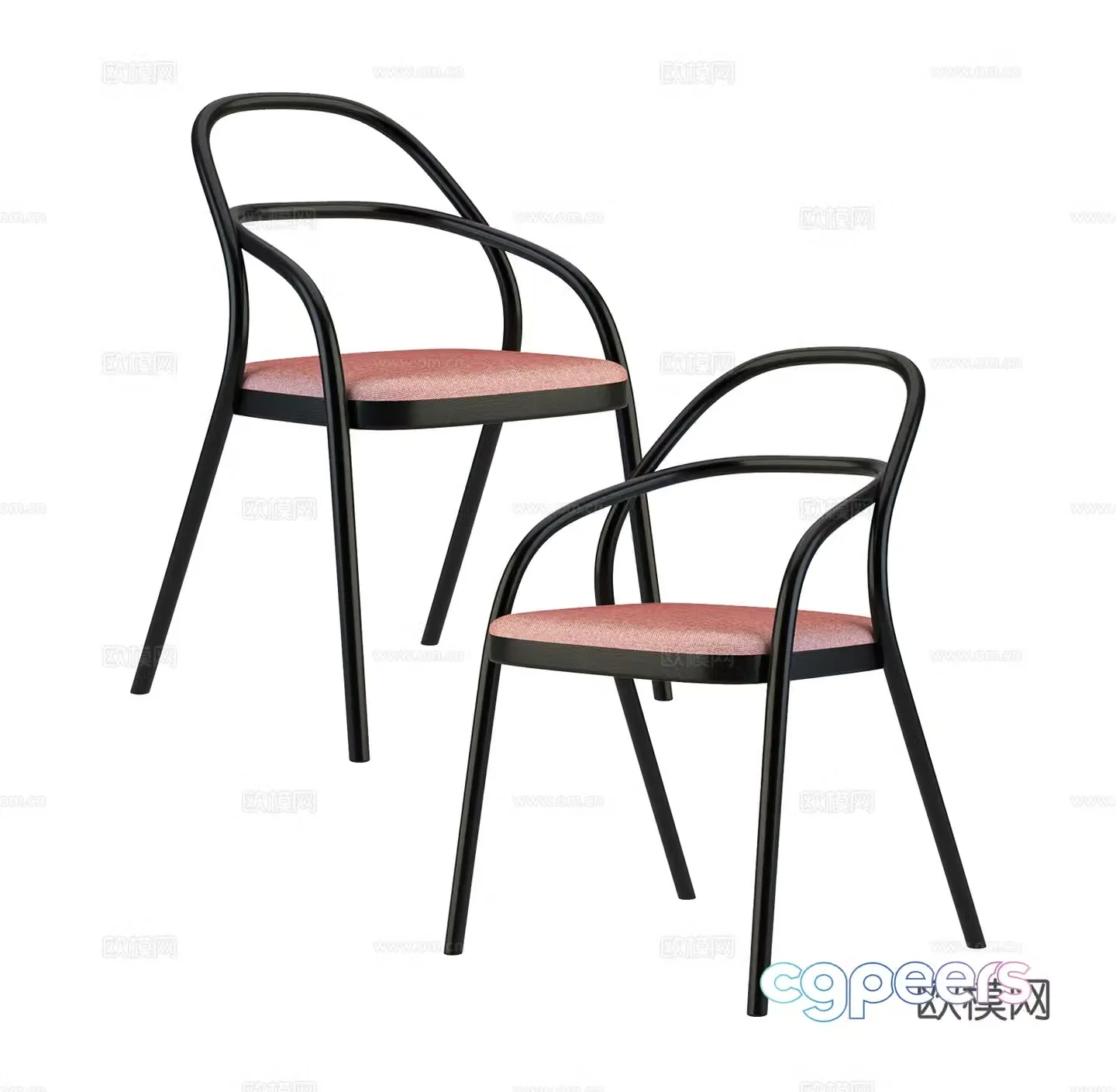 Modern single chair 3d model
