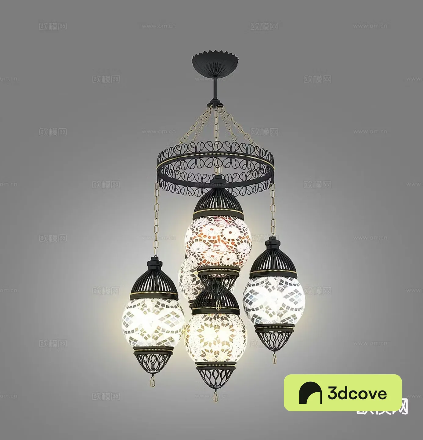 Southeast Asian decorative chandelier