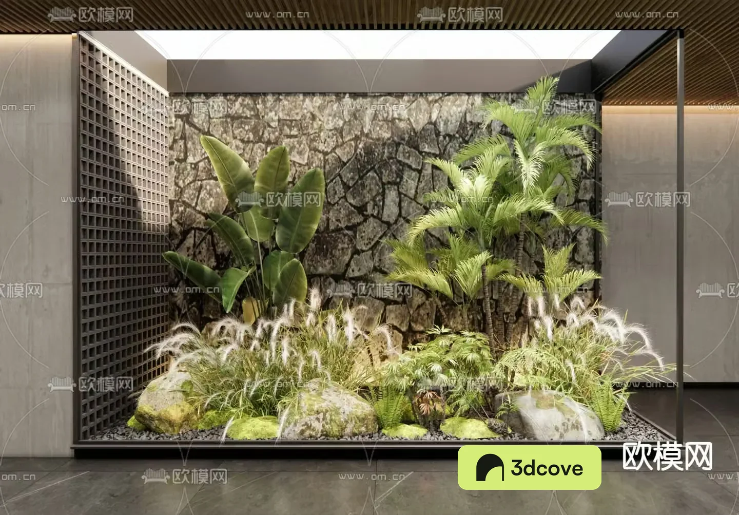 Indoor landscape plant landscaping