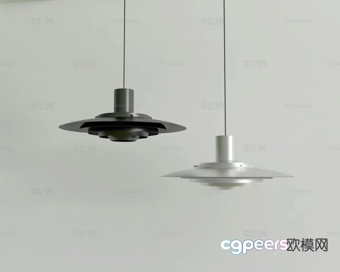 Modern chandelier bedside chandelier dining room chandelier 3d model