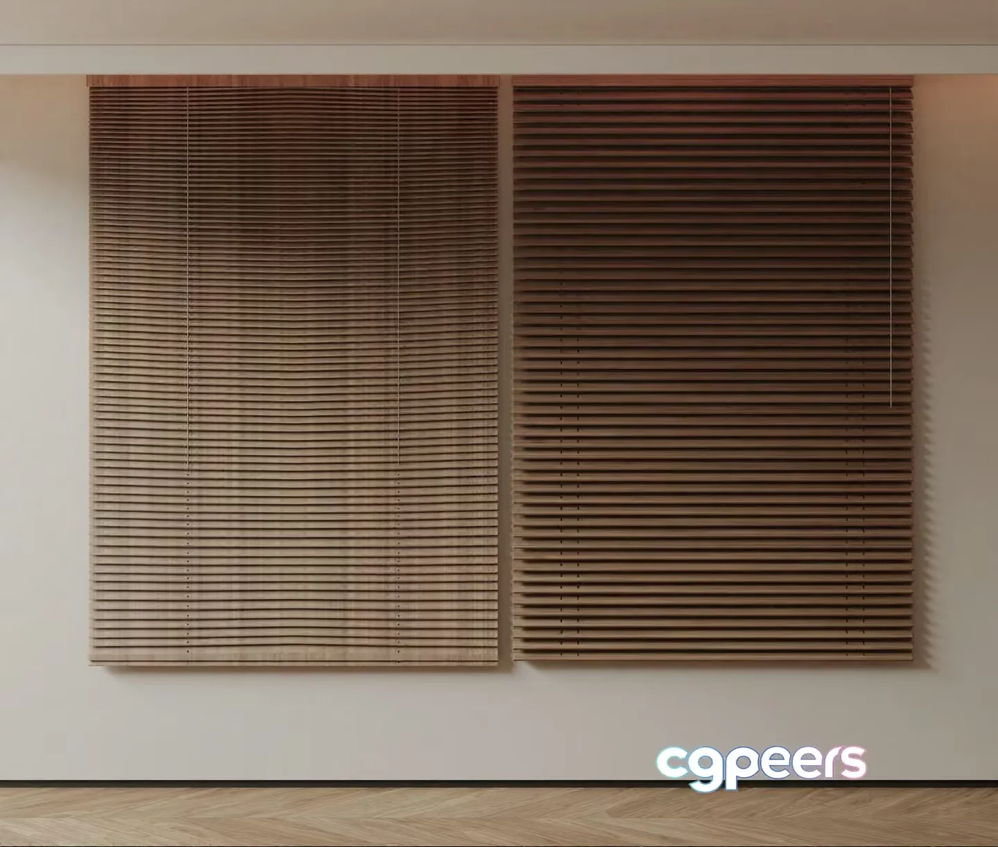Wooden Blinds 3D Model – 14846 – VRAY Render