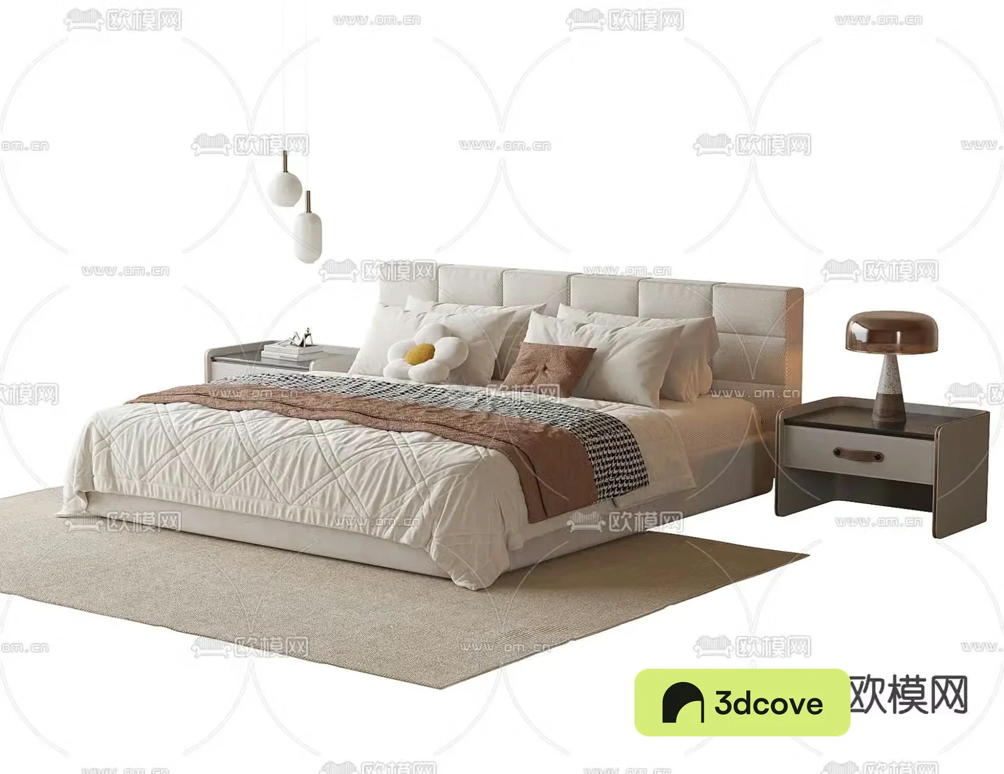 Modern double bed