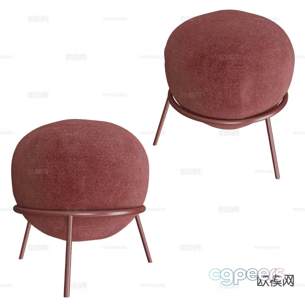 MISSANA stool leisure stool 3d model