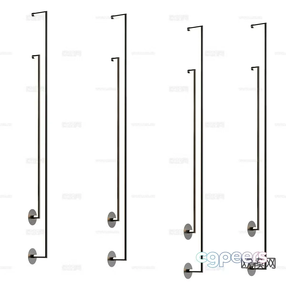 Modern minimalist wall lamp 3d model
