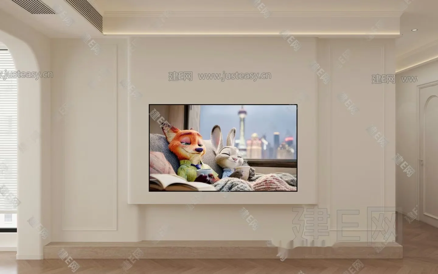 Modern Living Room 3D Model – 4922 – VRAY Render
