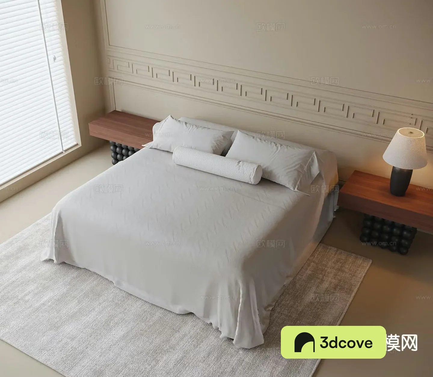 Medieval style double bed
