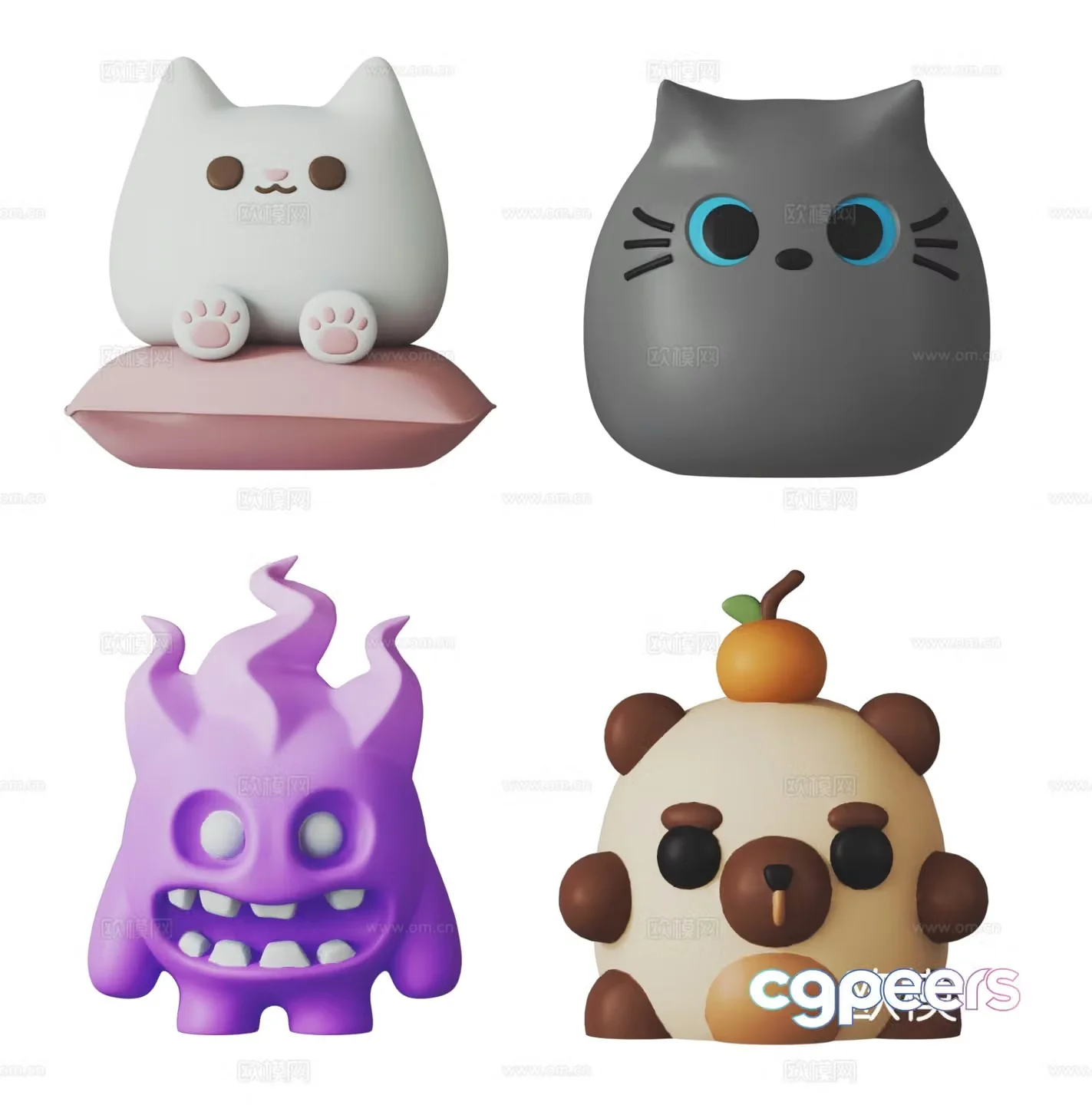 Children’s doll cartoon ornament 3d model