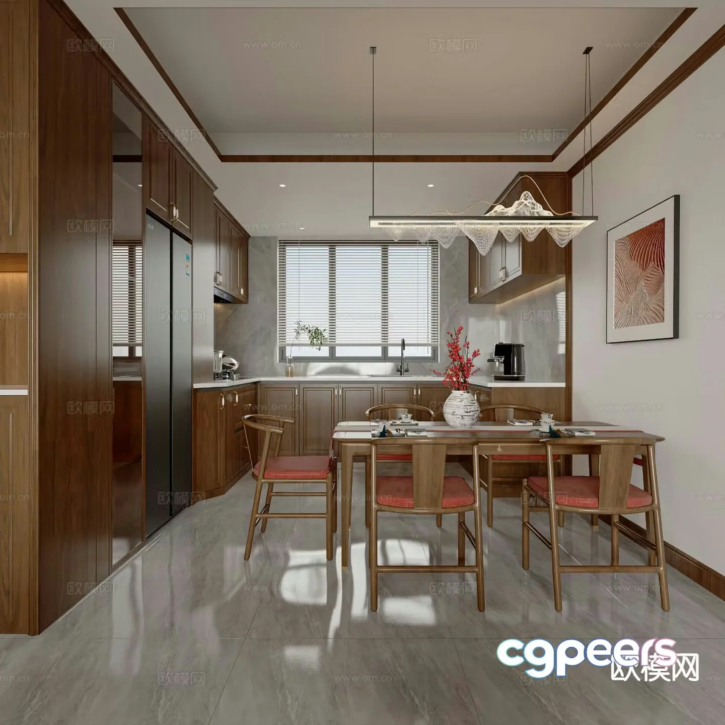New Chinese restaurant 3d model