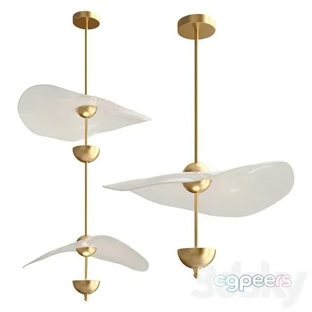 3ds Max Free – Envolee double biscuit Pendant light