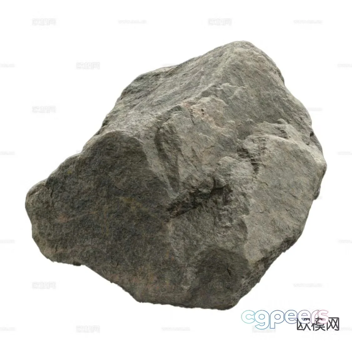 modern rock granite 3d model