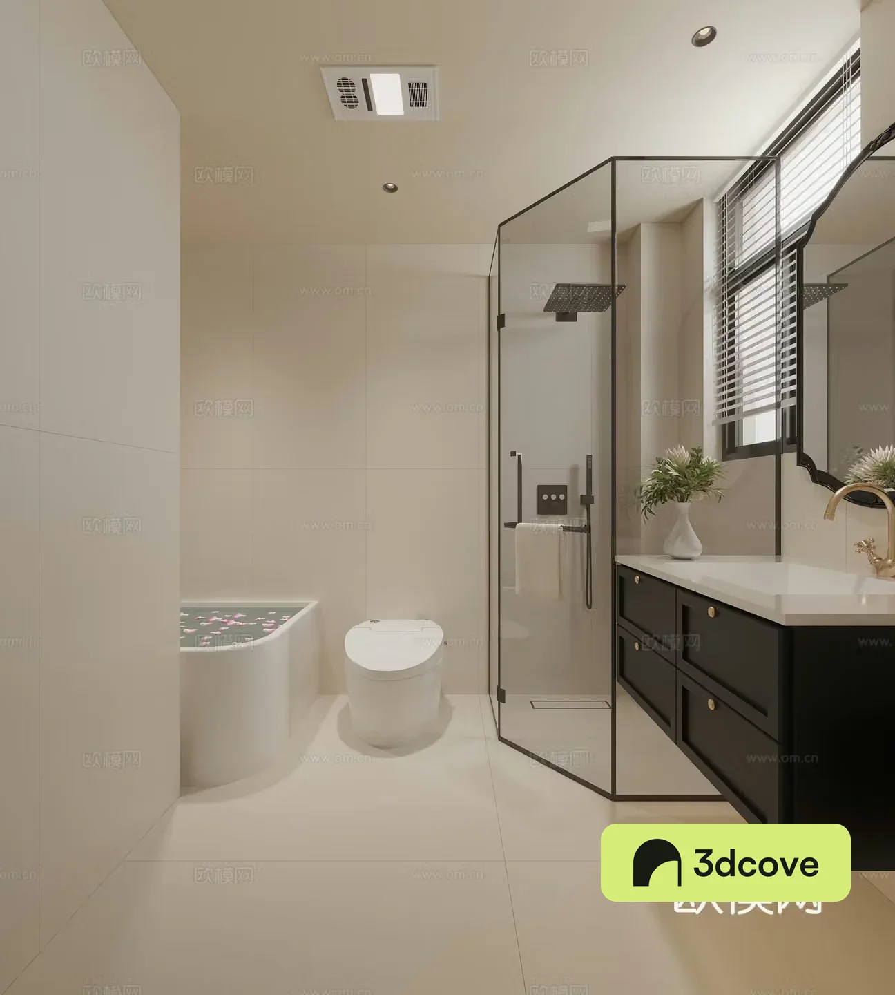 Modern French bathroom