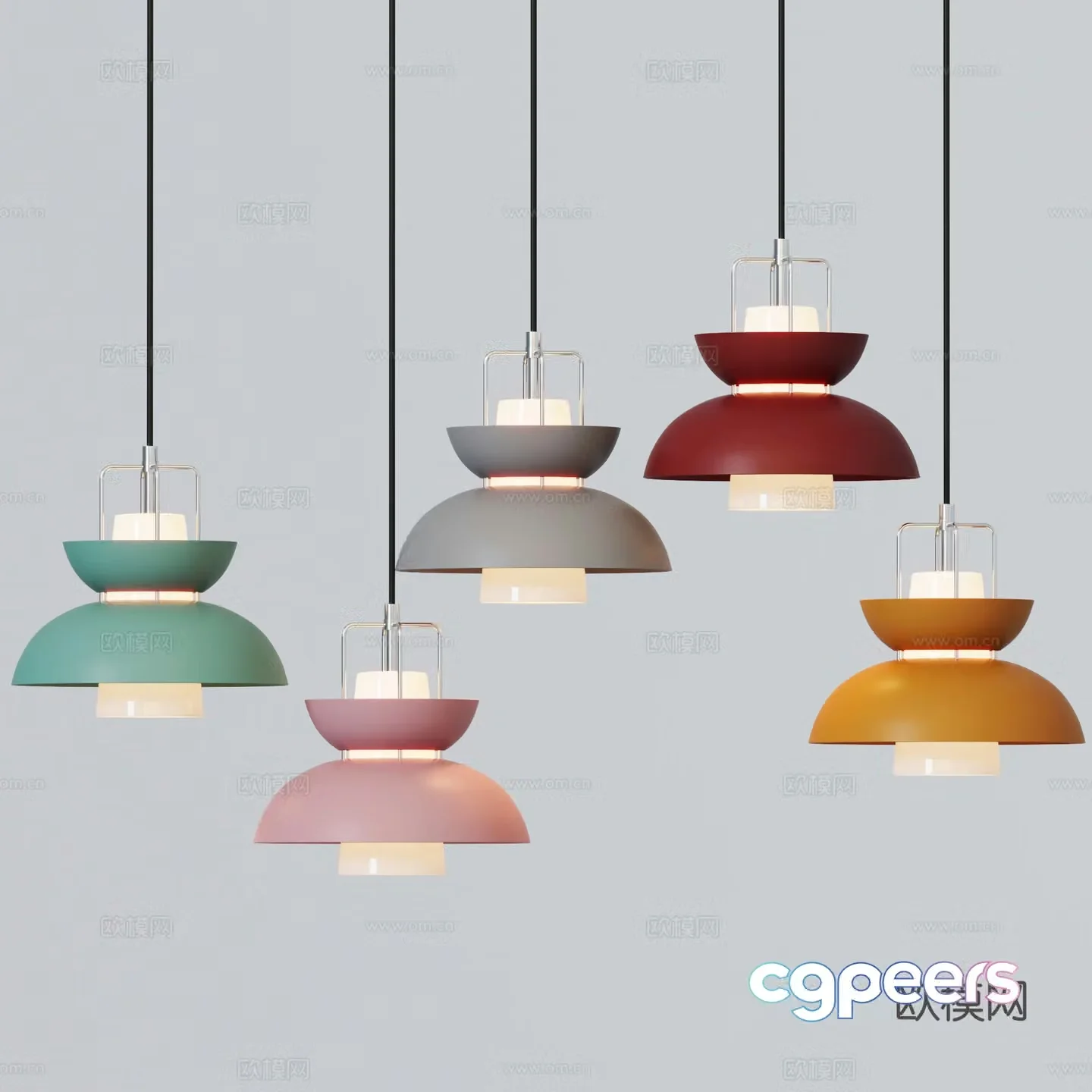 Modern light luxury cream style decorative small chandelier 3d model