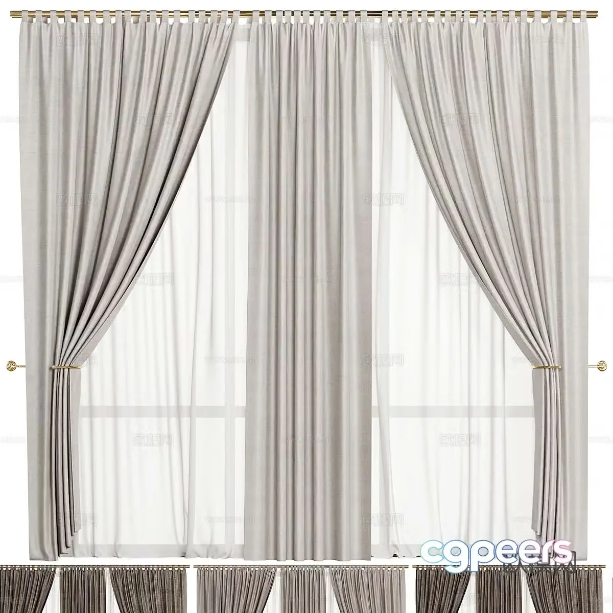Curtain 3d model