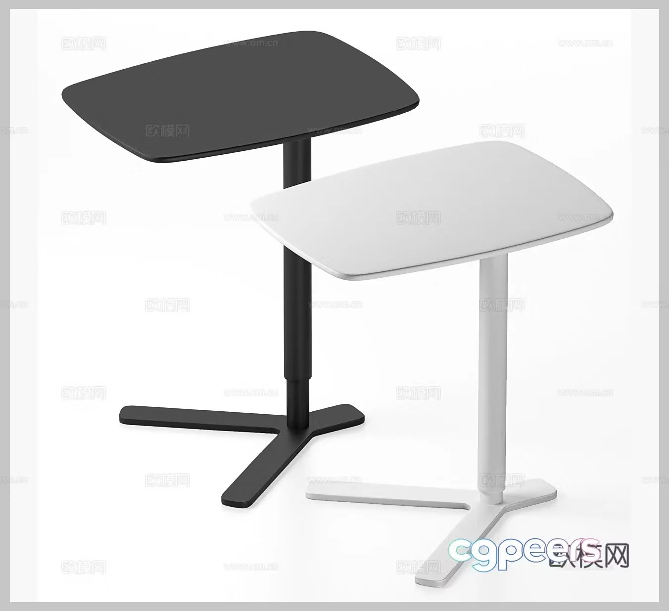 Minimalist side table Simple side table Art side table combination Bedside side table Sofa side table 3D model