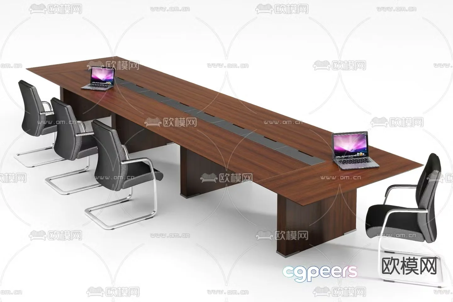 Conference tables and chairs conference table 3d model