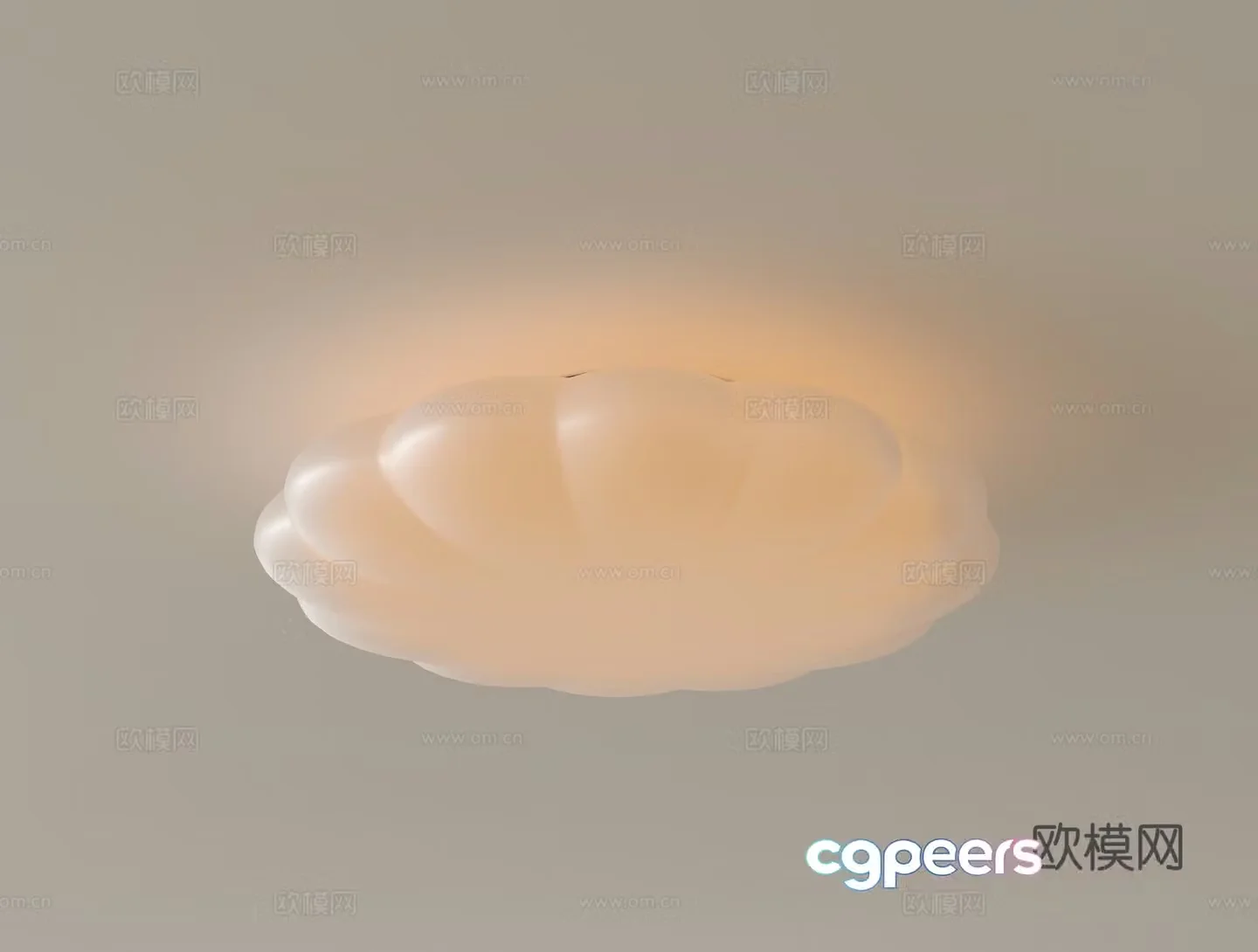 Modern medieval ceiling light Bedroom ceiling light Creamy air ceiling light Round ceiling light Children’s room 3D model