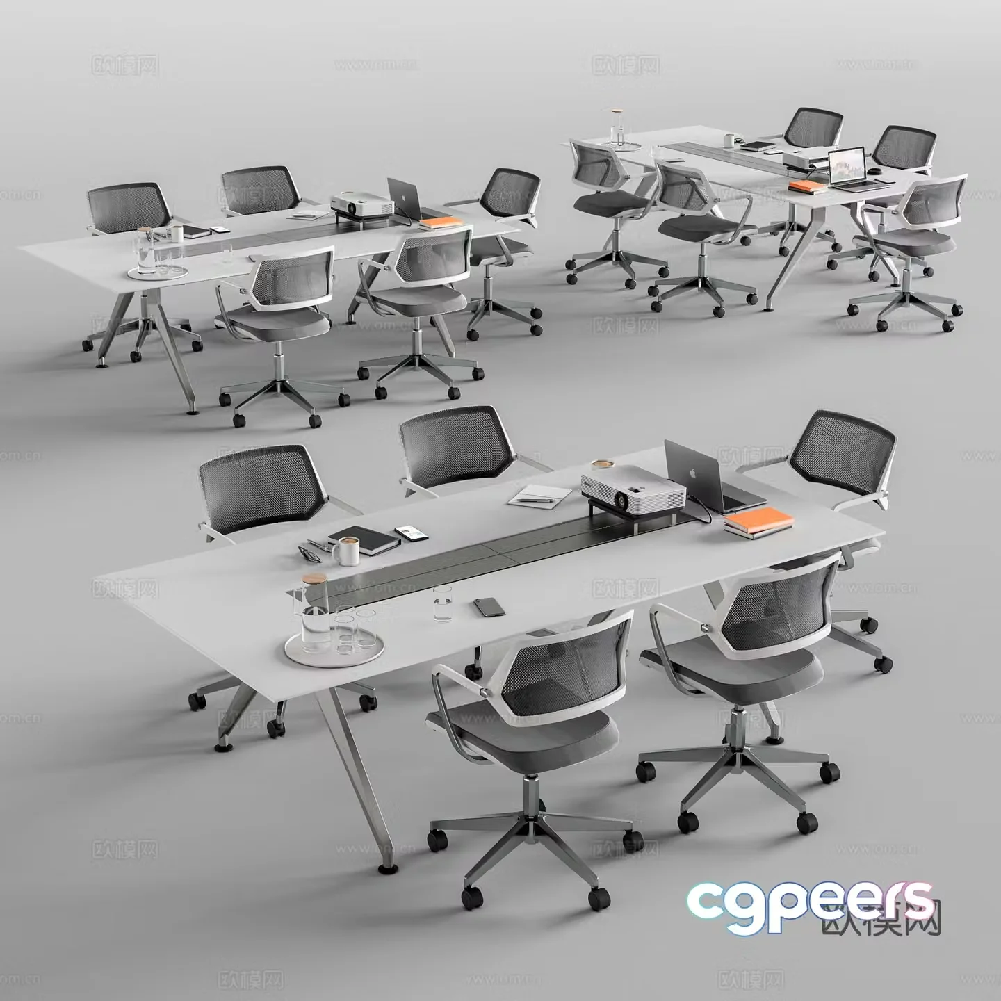 Modern office desk chair 3d model