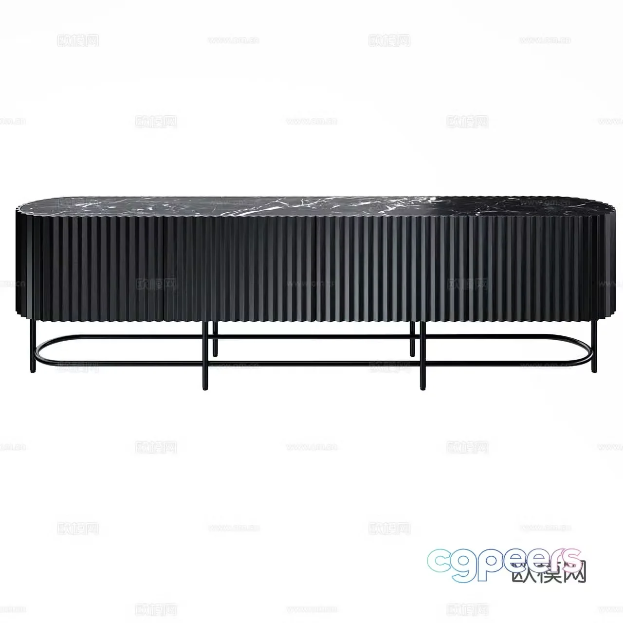 Eternel Italian sideboard Minimalist sideboard Decorative cabinet Marble cabinet 3D model