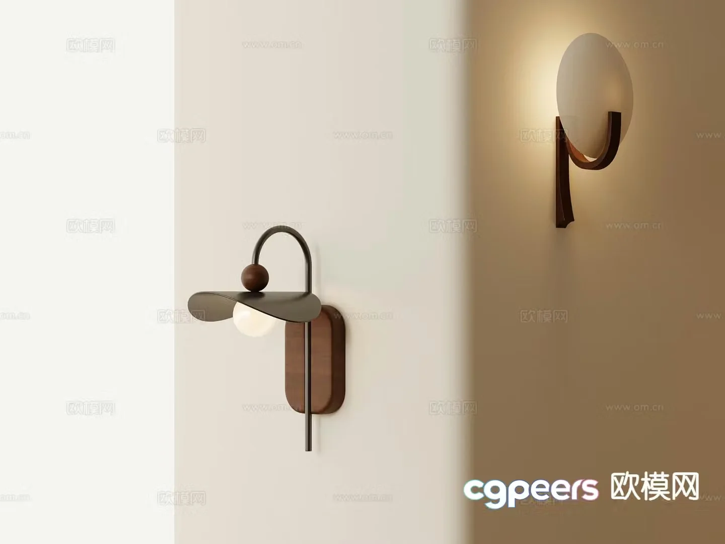 Medieval style wall lamp 3d model