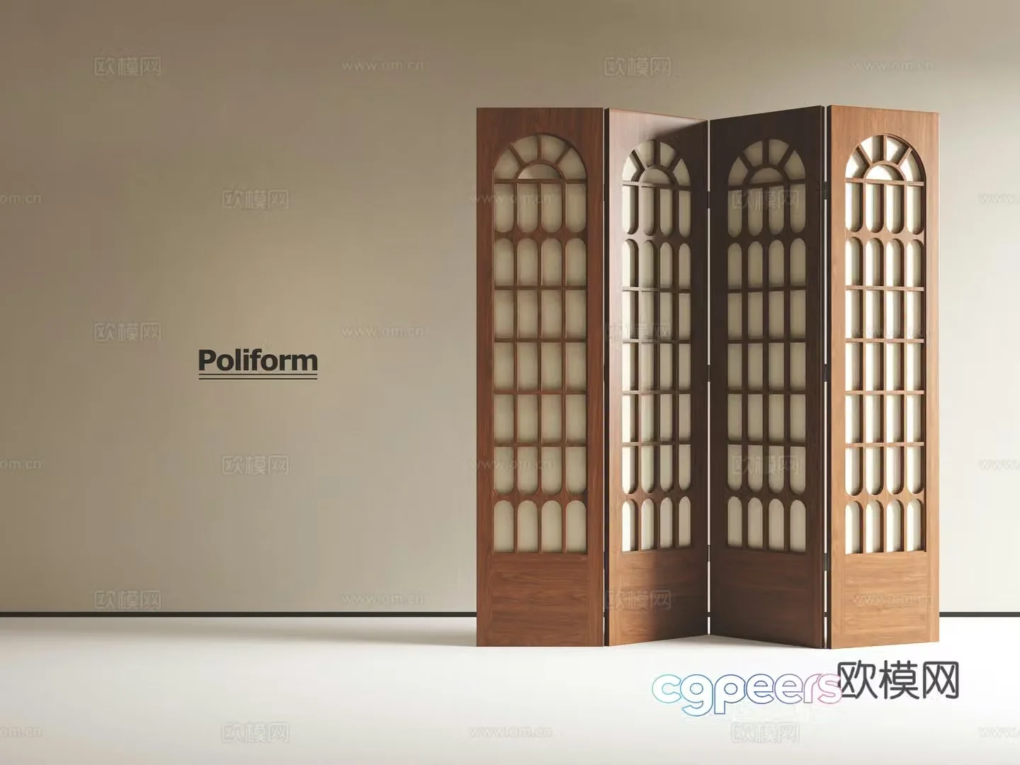 Medieval style screen 3d model