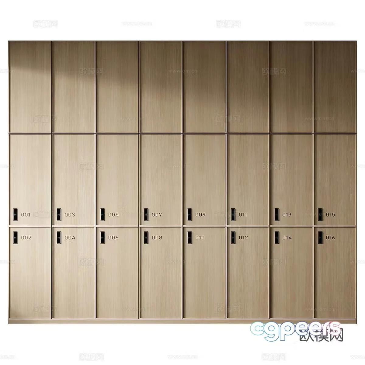 Dressing room locker 3d model