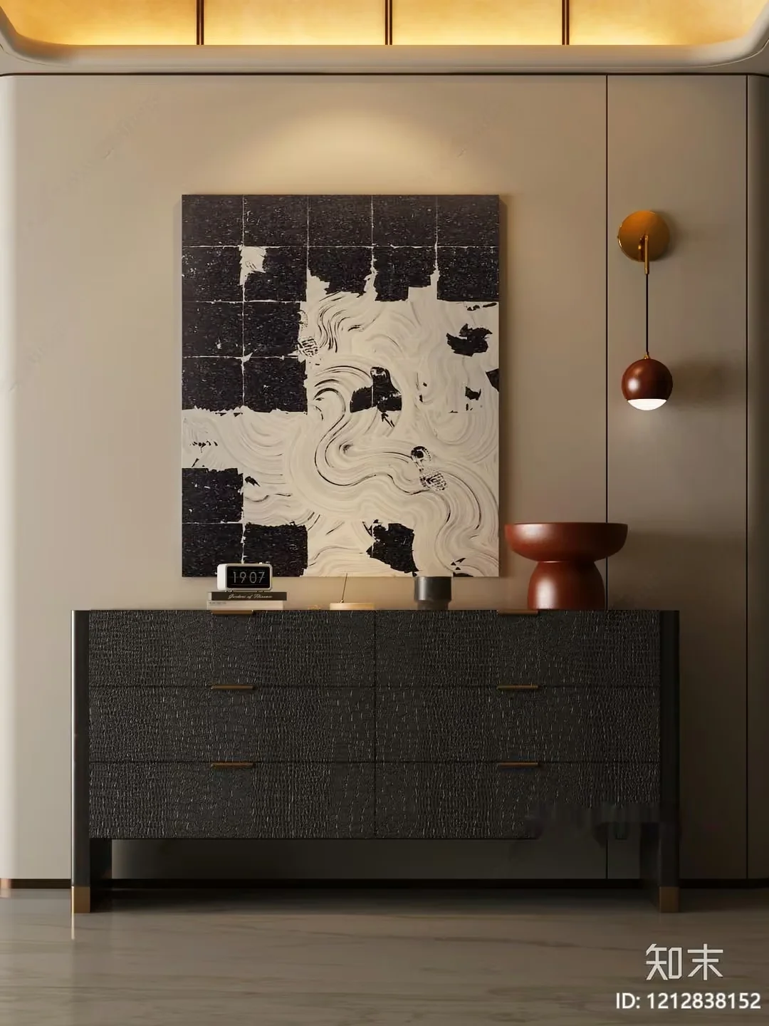 Modern Living Room 3D Model – 2029 – VRAY Render