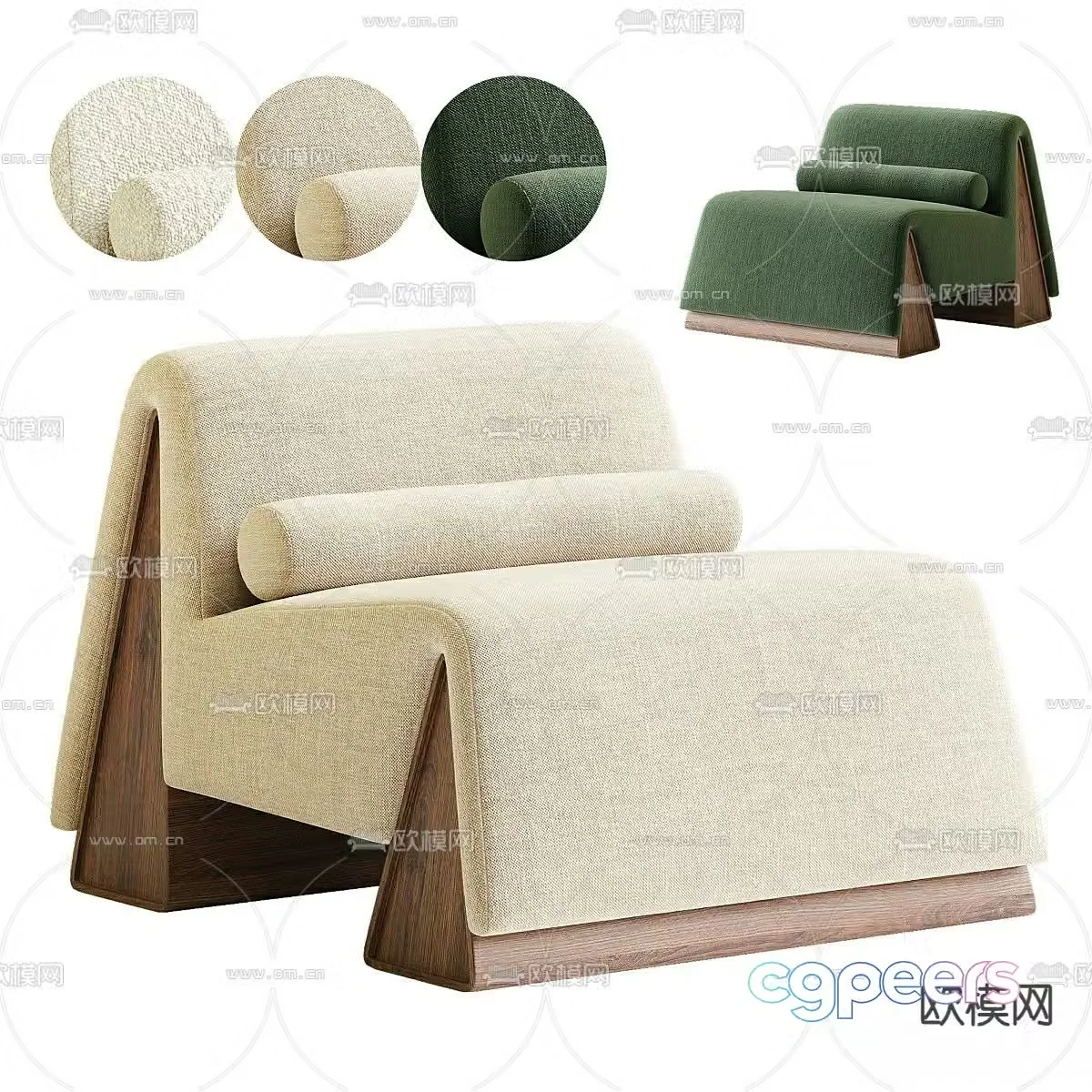 Leisure sofa single sofa sofa chair 3d model
