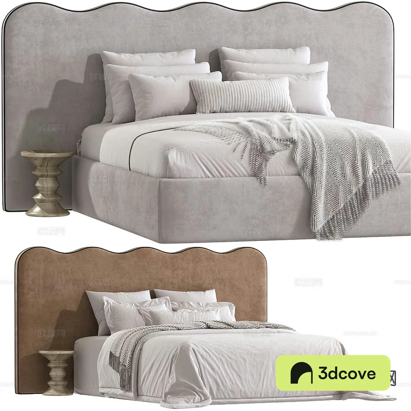 Modern double bed