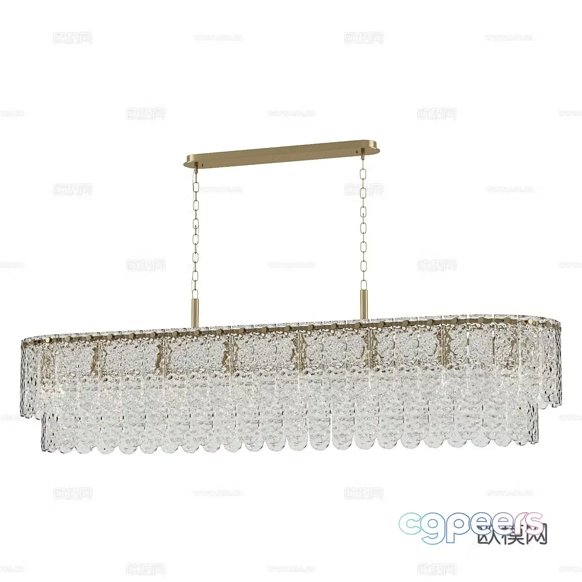 Modern simple chandeliers light luxury chandeliers restaurant chandeliers glass chandeliers 3D model