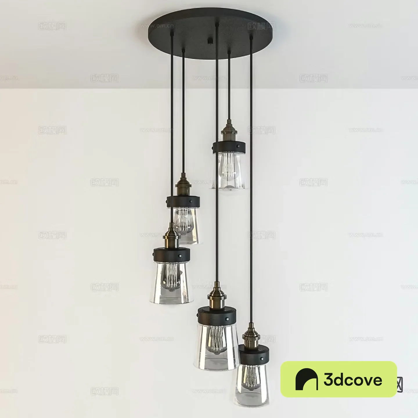Modern interior chandelier