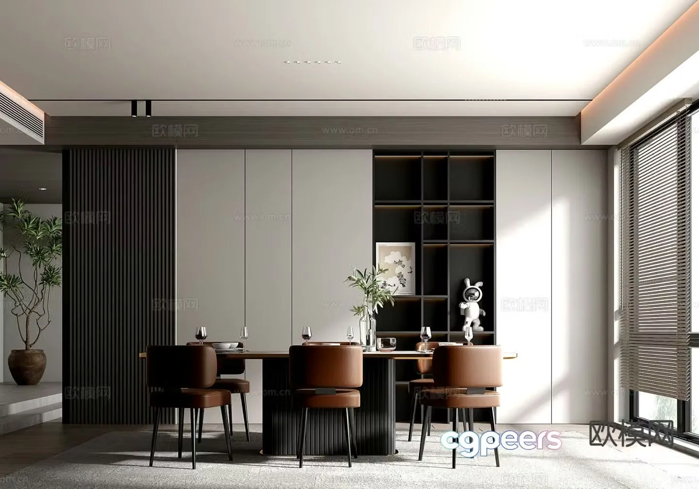 Italian restaurant 3d model