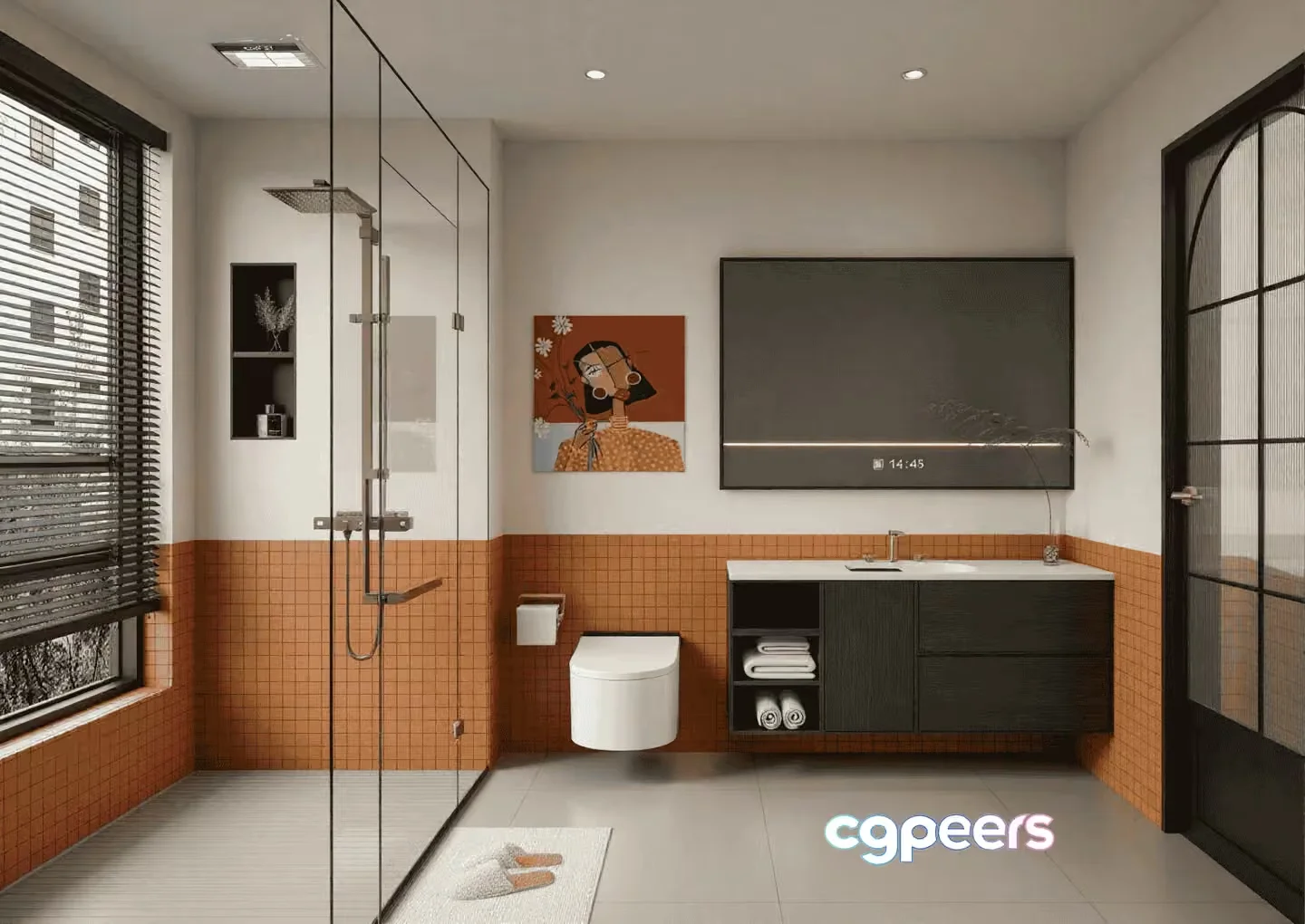 Modern Bathroom Suite 3D Model – 14479 – VRAY Render
