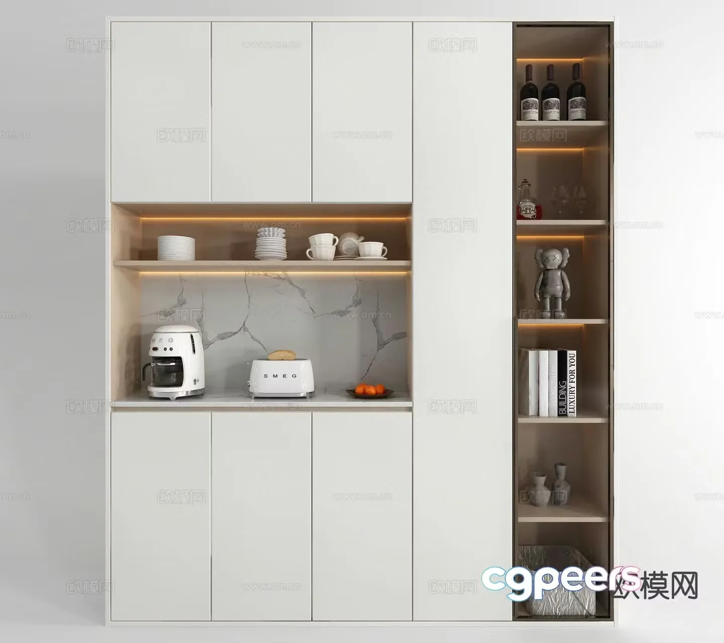 Modern sideboard 3d model