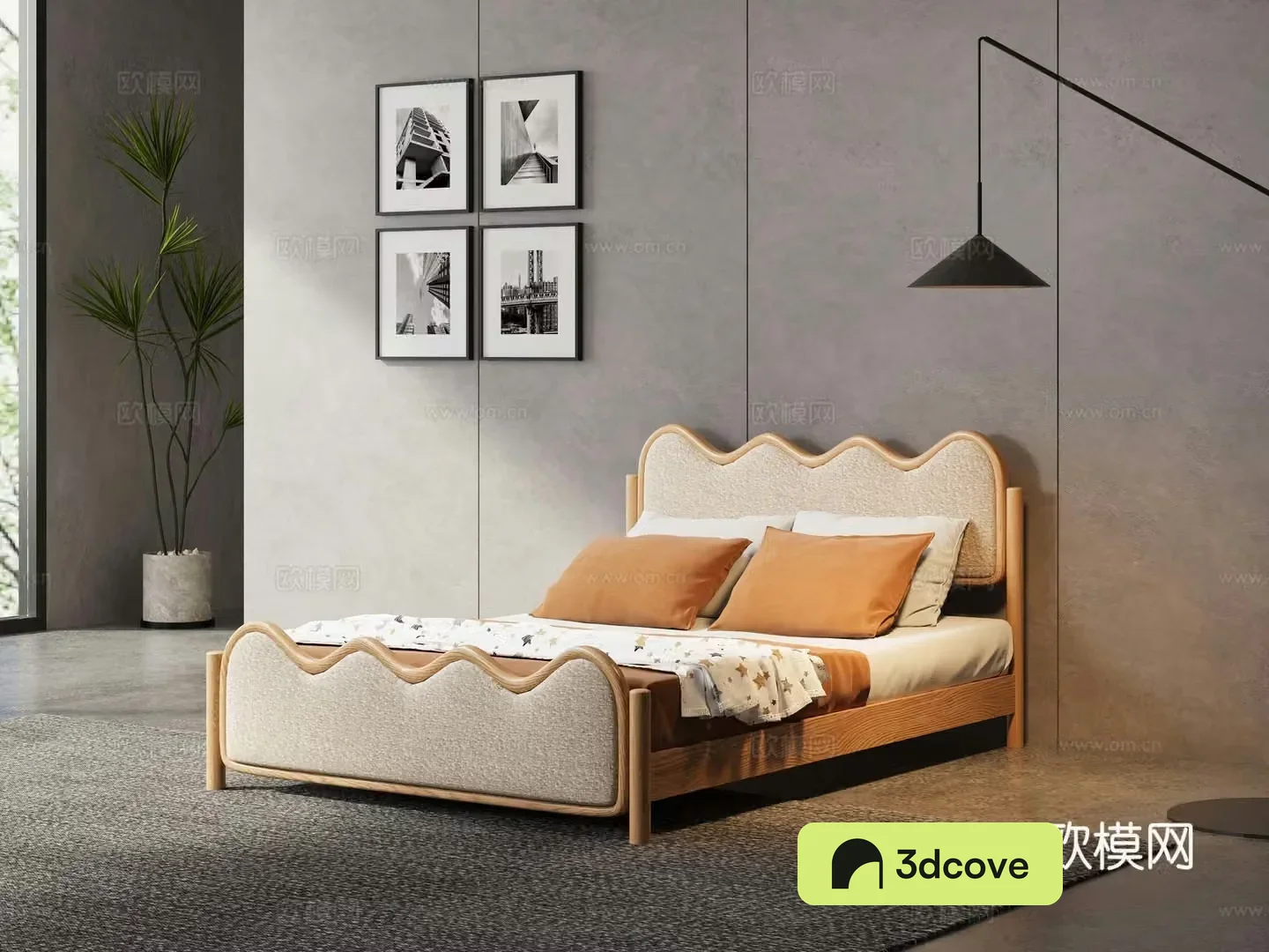 Nordic double bed