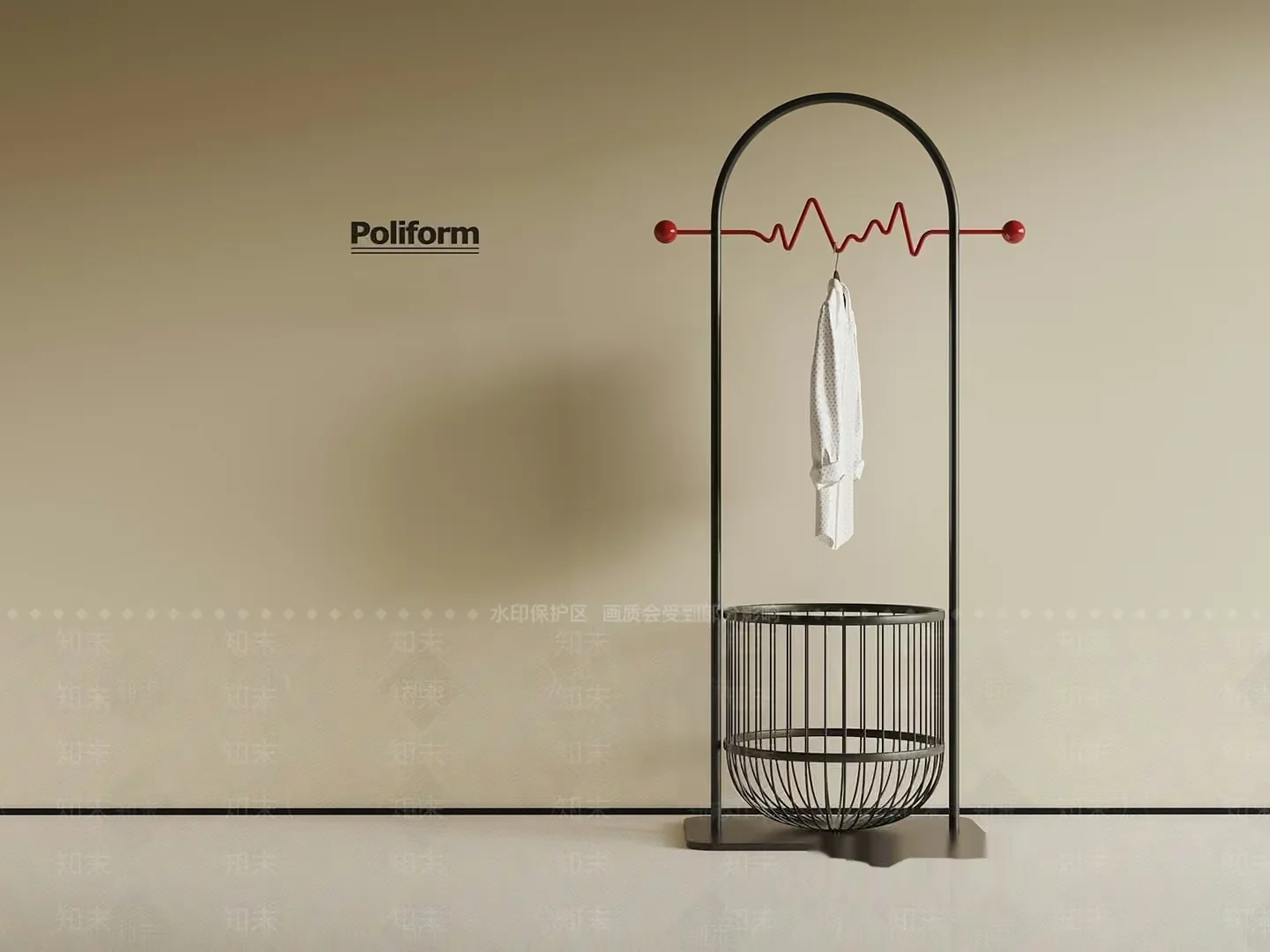 Modern Coat Rack 3D Model – 10146 – VRAY Render