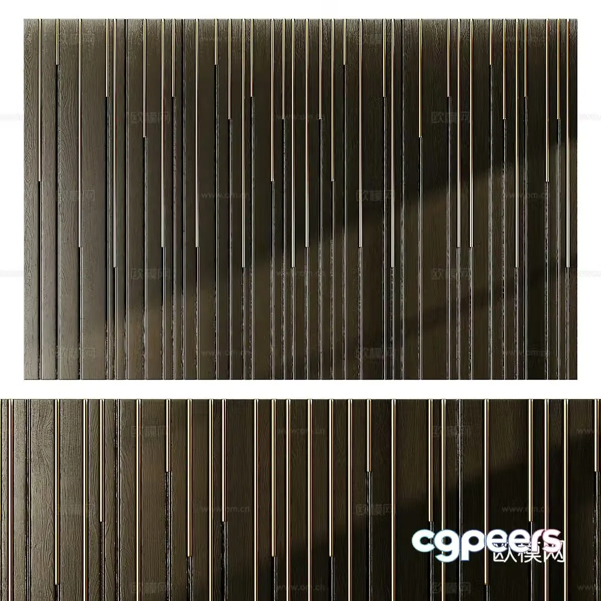 Modern Italian light luxury wall panel decoration 3D model