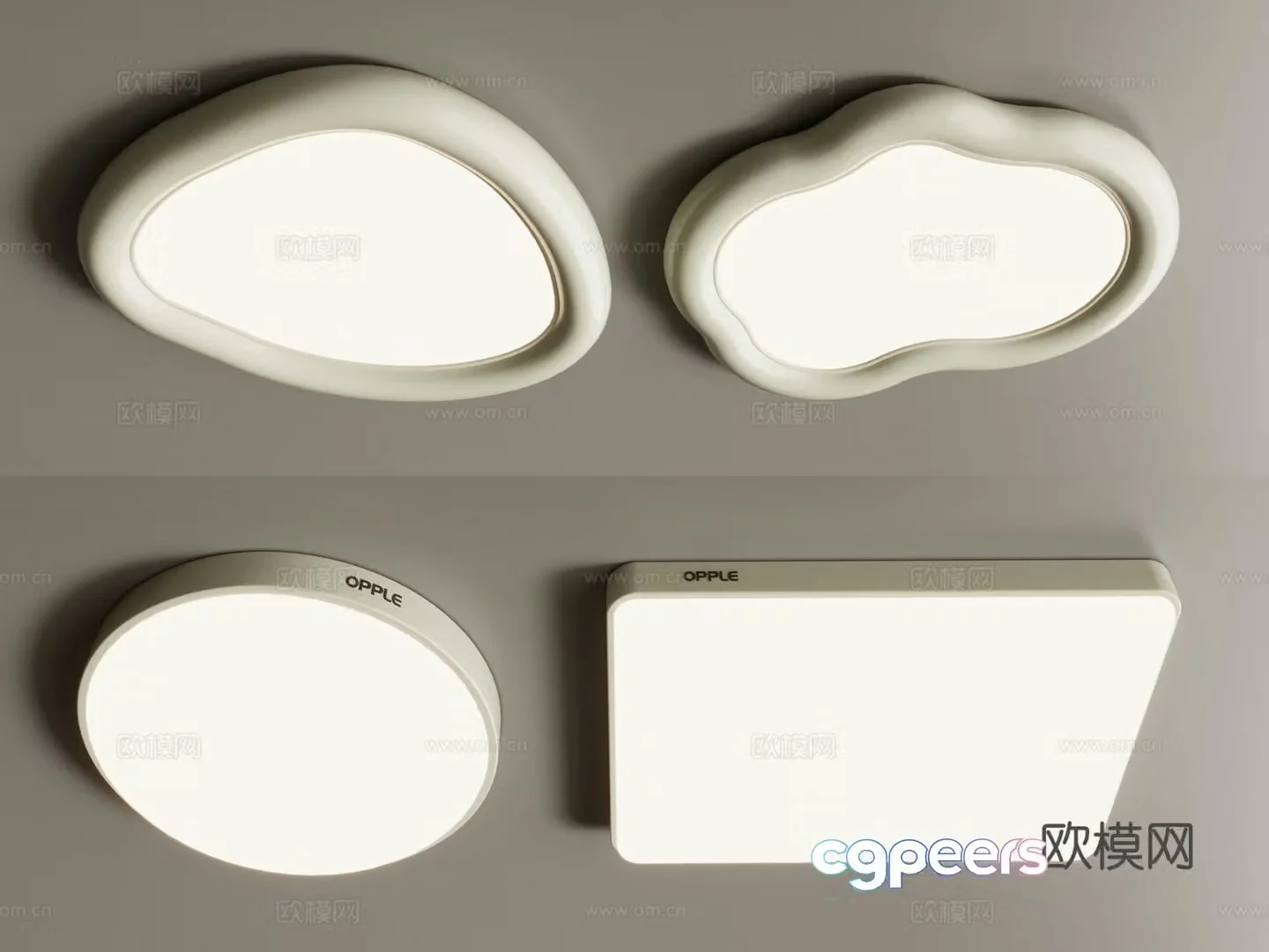 Modern ceiling light 3d model