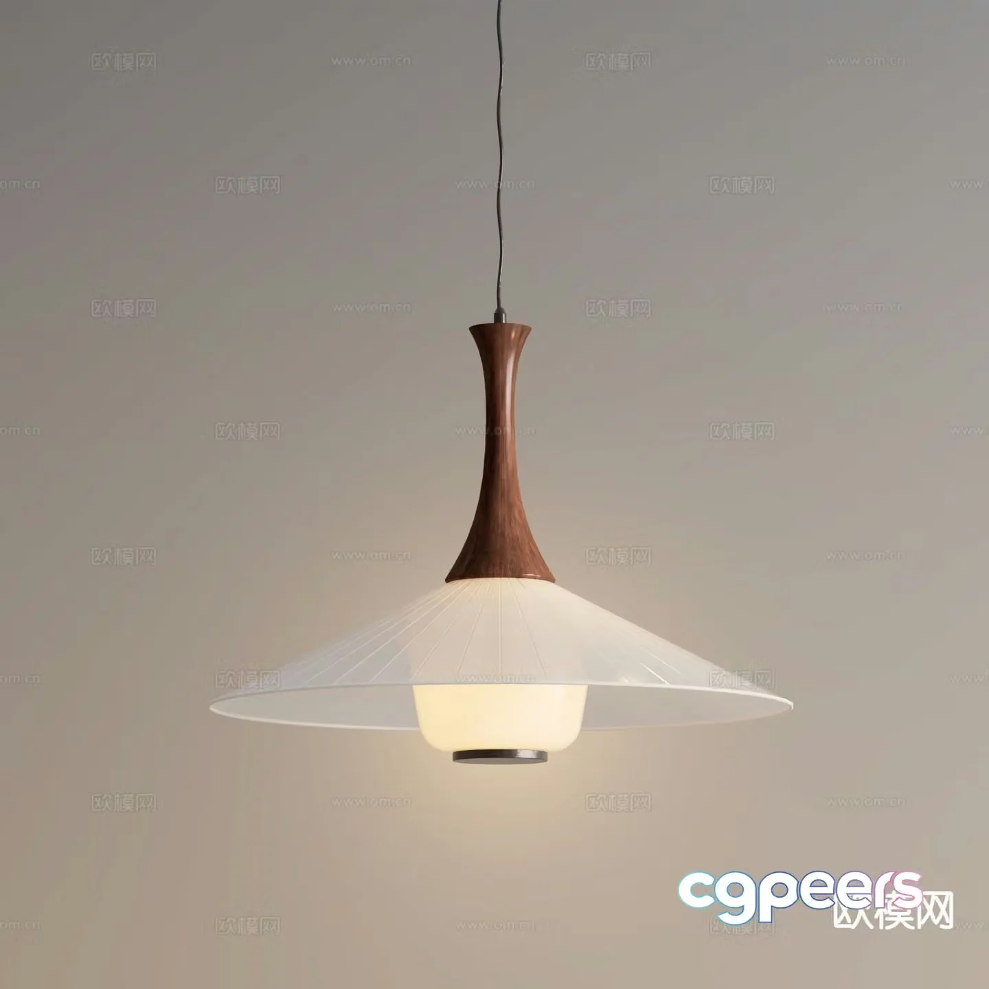 Docos cream style chandelier 3d model