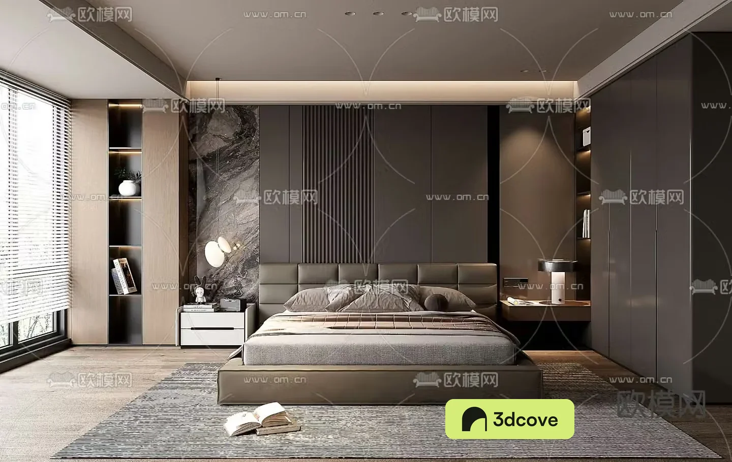 Light luxury bedroom master bedroom