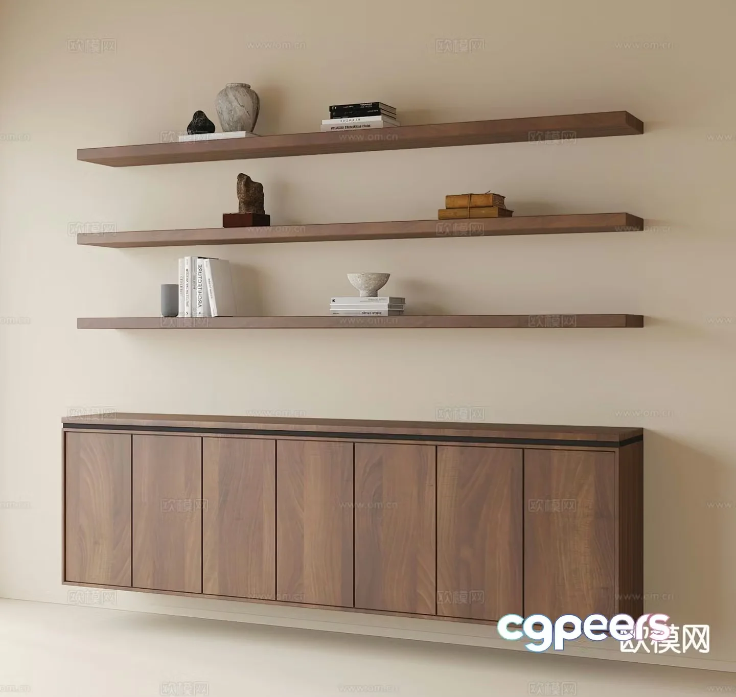 Modern wall cabinet wall cabinet 3d model