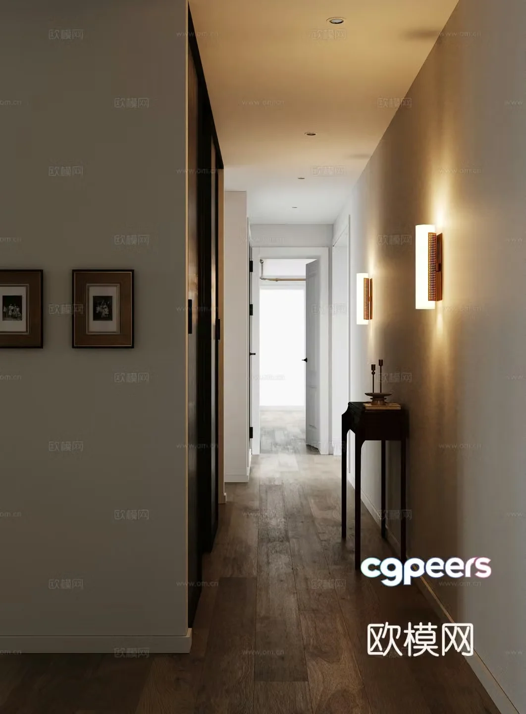 Modern entrance hallway 3D model